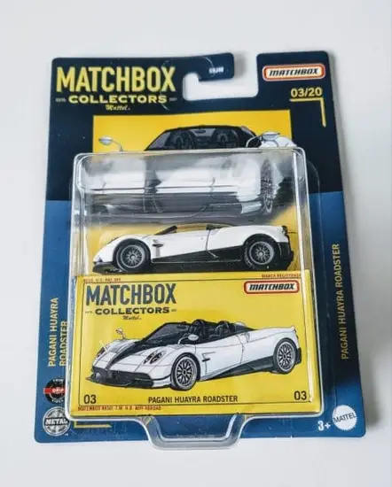 Matchbox 2022 Collector Series 3 of 20 Pagani Huarya Roadster White HFL77