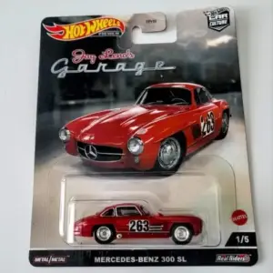 Hot Wheels 2022 Car Culture Jay Leno's Garage 1 of 5 Mercedes-Benz 300 SL red HCK07