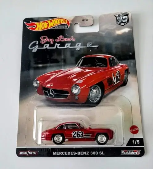 Hot Wheels 2022 Car Culture  Jay Leno's Garage 1 of 5 Mercedes-Benz 300 SL red HCK07