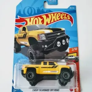 Hot Wheels 2021 HW Hot Trucks 2 of 10 Chevy Silverado Off Road Yellow GTC06