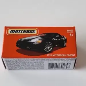 Matchbox 2022 Power Grabs MBX Highway 64 of 102 1994 Mitsubishi 3000GT black HFT90