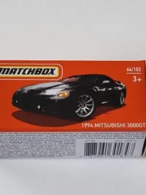 Matchbox 2022 Power Grabs MBX Highway 64 of 102 1994 Mitsubishi 3000GT Black HFT90