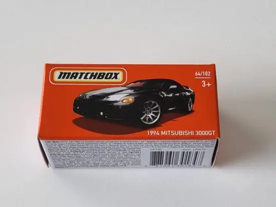 Matchbox 2022 Power Grabs MBX Highway 64 of 102 1994 Mitsubishi 3000GT Black HFT90