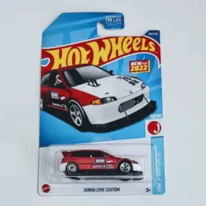 Hot Wheels 2022 HW J-Imports 10 of 10 Honda Civic Custom Ryu Asada Red HCX78