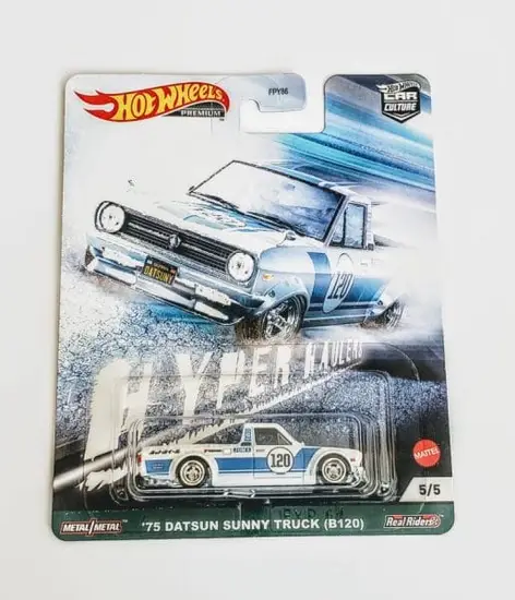 Hot Wheels 2021 Car Culture Hyper Haulers 5 of 5 1975 Datsun Sunny Truck (B120) GRJ87