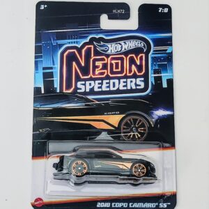 Hot Wheels Silver Series 2025 Neon Speeders HLH72-956E 2018 Copo Camaro SS black JCB06