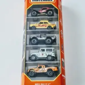 Matchbox 2022 5 packs MBX Rally II HFH11 - Datsun 510 Rally - Toyota Landcruiser FJ40