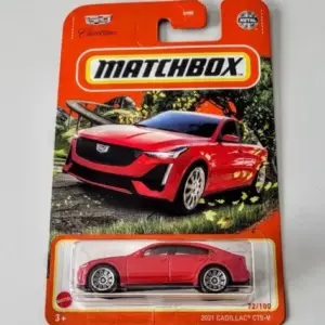 Matchbox 2022 MBX Highway 72 of 100 2021 Cadillac CTS-V red HFP00