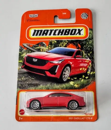 Matchbox 2022 MBX Highway 72 of 100 2021 Cadillac CTS-V red HFP00