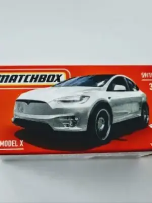 Matchbox 2022 Power grabs 59 of 100 MBX Highway Tesla Model X White HFT94