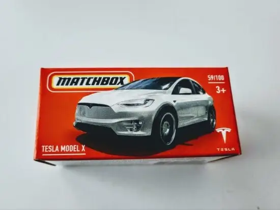 Matchbox 2022 Power grabs 59 of 100 MBX Highway Tesla Model X White HFT94