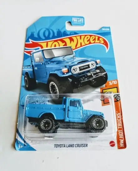 Hot Wheels 2021 Hot Trucks Toyota Land Cruiser Blue GTD58
