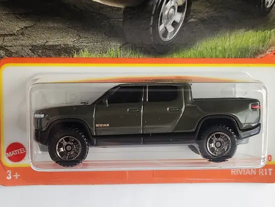 Matchbox 2024 - 17 of 100 MBX Highway Rivian R1T pickup truck forest green HKW56