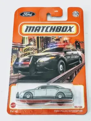 Matchbox 2021 MBX Highway 95 of 100 Ford Police Interceptor sterlibg grey GVX91