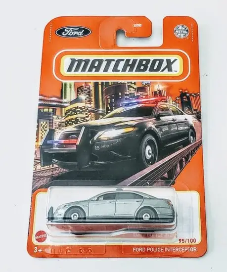 Matchbox 2021 MBX Highway 95 of 100 Ford Police Interceptor sterlibg grey GVX91