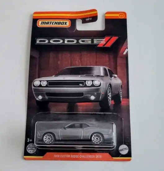 Matchbox 2022 Dodge Series Mix 2 - 8 of 12 2008 Custom Dodge Challenger SRT8 grey HFJ31