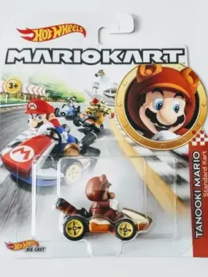 Hot wheels 2020 Mario Kart Tanooki Mario w/standard kart GJH55