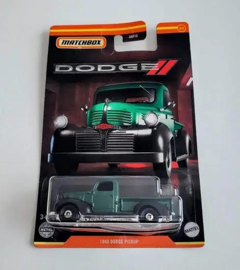 Matchbox 2022 Dodge Series 3 of 12 1940 Dodge Pickup Green HFJ14