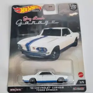 Hot Wheels 2022 Car Culture Jay Leno's Garage 3 of 5 1966 Chevrolet Corvair Yenko Stinger white HCJ84