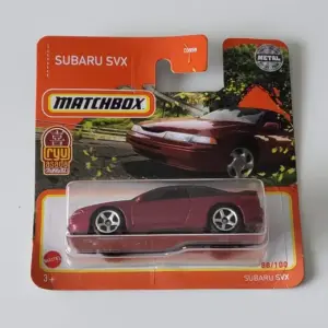 Matchbox 2021 MBX Highway 88 of 100 Subaru SVX Red GVX98 (Ryu Asada)