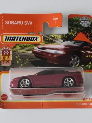 Matchbox 2021 MBX Highway 88 of 100 Subaru SVX Red GVX98 (Ryu Asada)