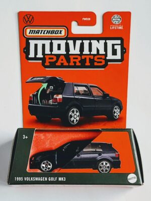 Matchbox 2024 Moving Parts 21 of 54 1995 Volkswagen Golf Mk3 Windsor Blue pearl metallic HVN08