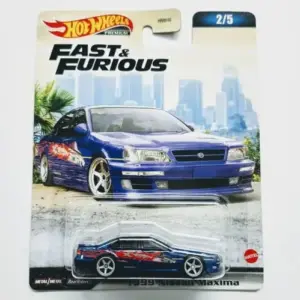 Hot Wheels 2023 Fast and Furious Premium Mix C 2 of 5 1999 Nissan Maxima blue HKD23