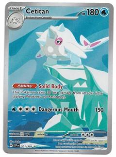 Pokemon Surging sparks SV08 201-0f-191 Cetitan special illustration raw