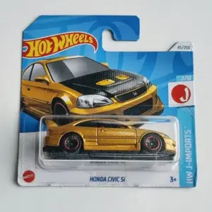 Hot Wheels 2024 HW J-Imports 2 of 10 Honda Civic Si gold short card