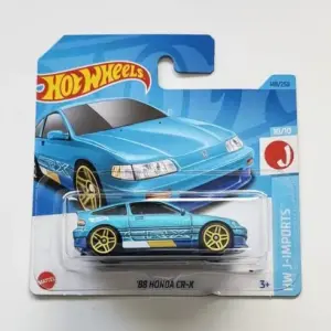 Hot Wheels 2023 HW J-Imports 10 of 10 1988 Honda CR-X blue short card HKG68