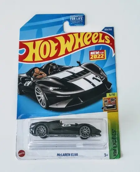 Hot Wheels 2022 HW Exotics 6 of 10 Mclaren Elva black