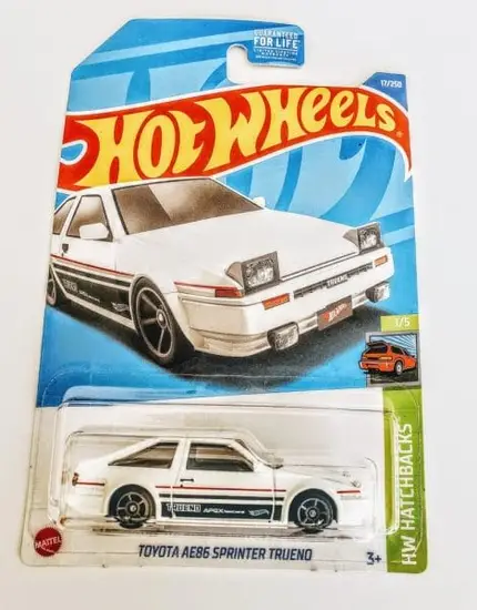 Hot Wheels 2022 HW Hatchbacks 1 of 5 Toyota AE86 Sprinter Trueno White HCV01