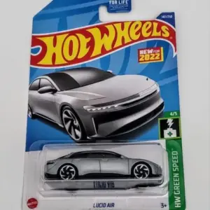 Hot Wheels 2022 HW Green Speed 4 of 5 Lucid Air gray HCT24