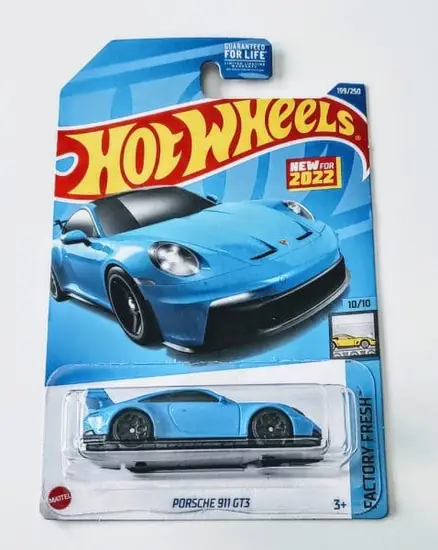 Hot Wheels 2022 Factory Fresh 10 of 10 Porsche 911 GT3 blue