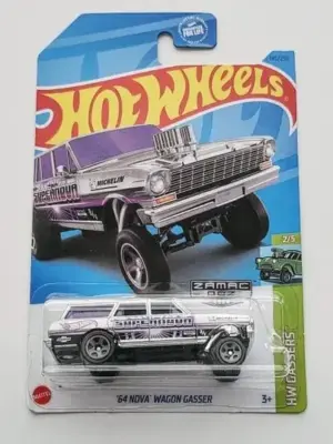 Hot wheels 2023 HW Gassers 2 of 5 - 1964 Nova Wagon Gasser Zamac HKL29