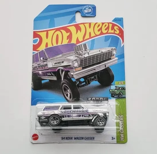 Hot wheels 2023 HW Gassers 2 of 5 - 1964 Nova Wagon Gasser Zamac HKL29