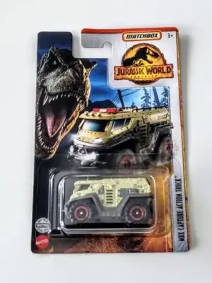 Matchbox 2022 Jurassic World Dominian mix 4 -  MBX Capture Action Truck light green HBG97