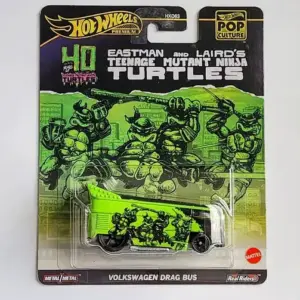 Hot wheels Premium 2024 Pop Culture mix 4 40th Anniversary TMNT Volkswagen Drag Bus green HVJ46