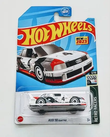 Hot wheels 2023 Retro Racers 6 of 10 Audi 90 Quattro (IMSO GTO) white HKG35