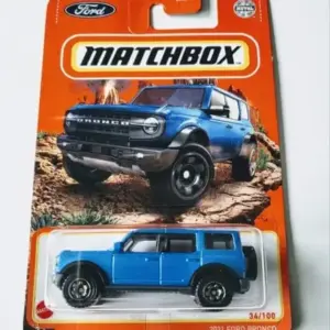 Matchbox 2022 MBX Off Road 34 of 100 - 2021 Ford Bronco Blue HFP31