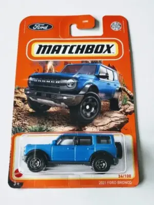 Matchbox 2022 MBX Off Road 34 of 100 - 2021 Ford Bronco Blue HFP31