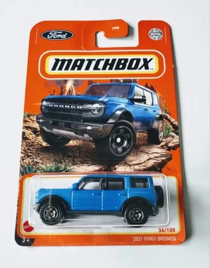 Matchbox 2022 MBX Off Road 34 of 100 - 2021 Ford Bronco Blue HFP31