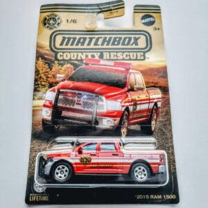 Matchbox 2024 County Rescue Series 1 of 6 - 2015 Dodge Ram 1500 red HVR89
