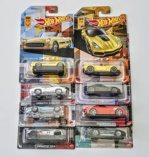 Hot Wheels 2023 70th Anniversary Series Complete Set of 8