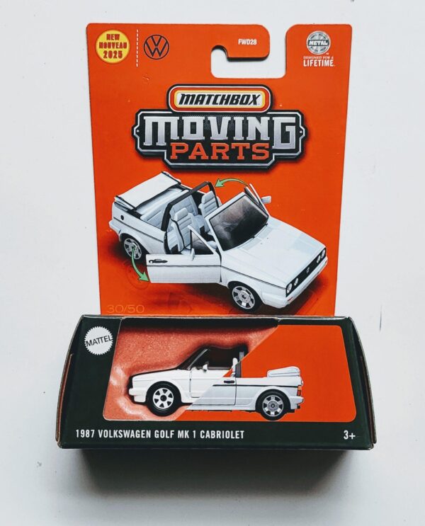 Matchbox 2025 Moving Parts - 1987 Volkswagen Golf MK1 Cabriolet