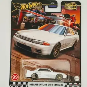 Hot wheels 2024 Boulevard Mix V 99 of 100 Nissan Skyline GT-R (BNR32) Godzilla white HRT74