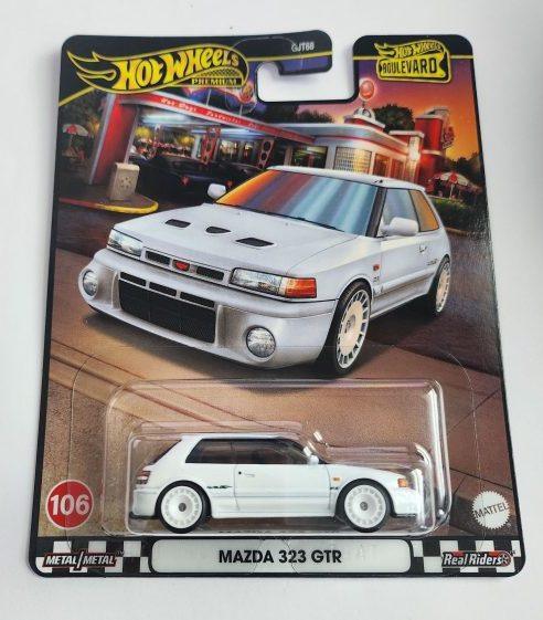 Hot Wheels Premium 2024 Boulevard mix 956Y - 106 of 110 Mazda 323 GTR White HRT59