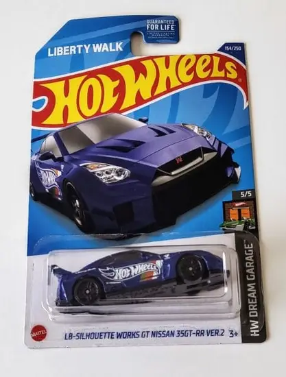 Hot Wheels 2022 HW Dream Garage 5 of 5 LB-Silhouette Works GT Nissan 35GT-RR Ver.2 blue (LBWK)