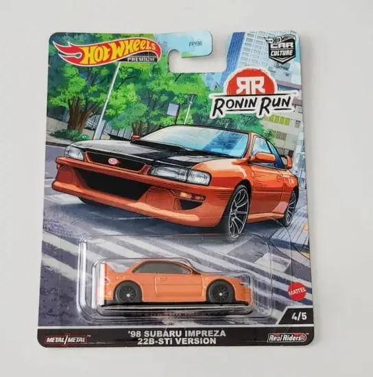 Hot wheels 2022 Car Culture Ronin Run 4 of 5 1998 Subaru Impreza 22b sti version orange HCK14