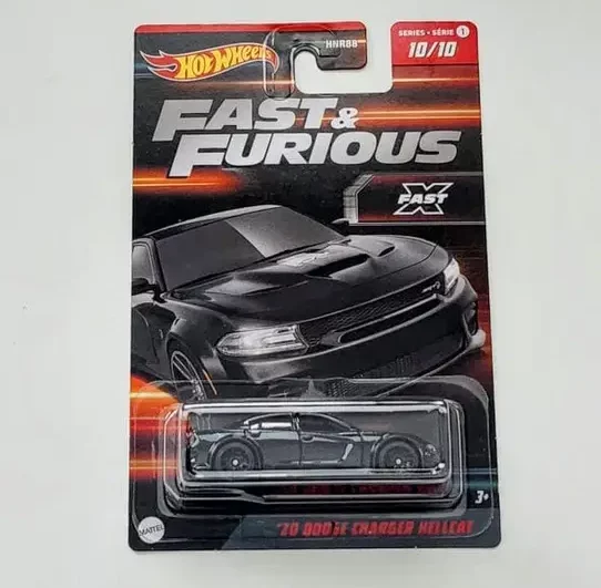 Hot Wheels 2023 Fast & Furious Walmart Series 1- 10 of 10 - 2020 Dodge Charger Hellcat black HNT00